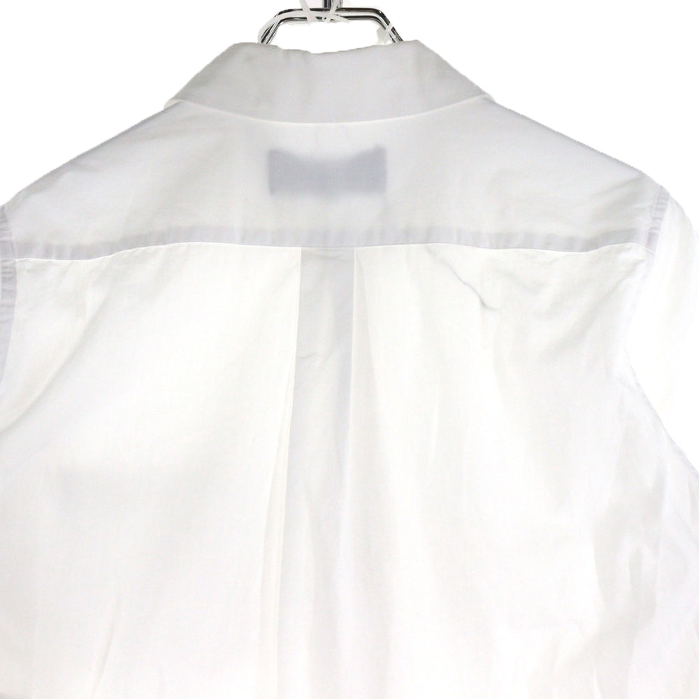 tricot COMME des GARCONS(トリコ コム デ ギャルソン) 09AW AD2009 フリルデザイン 丸襟 コットンブラウス 長袖シャツ ホワイト レディース TD-B032