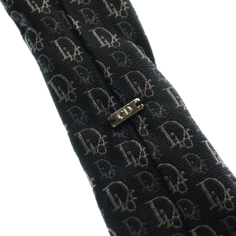 DIOR(ディオール) オブリーク総柄 シルクネクタイ ネイビー