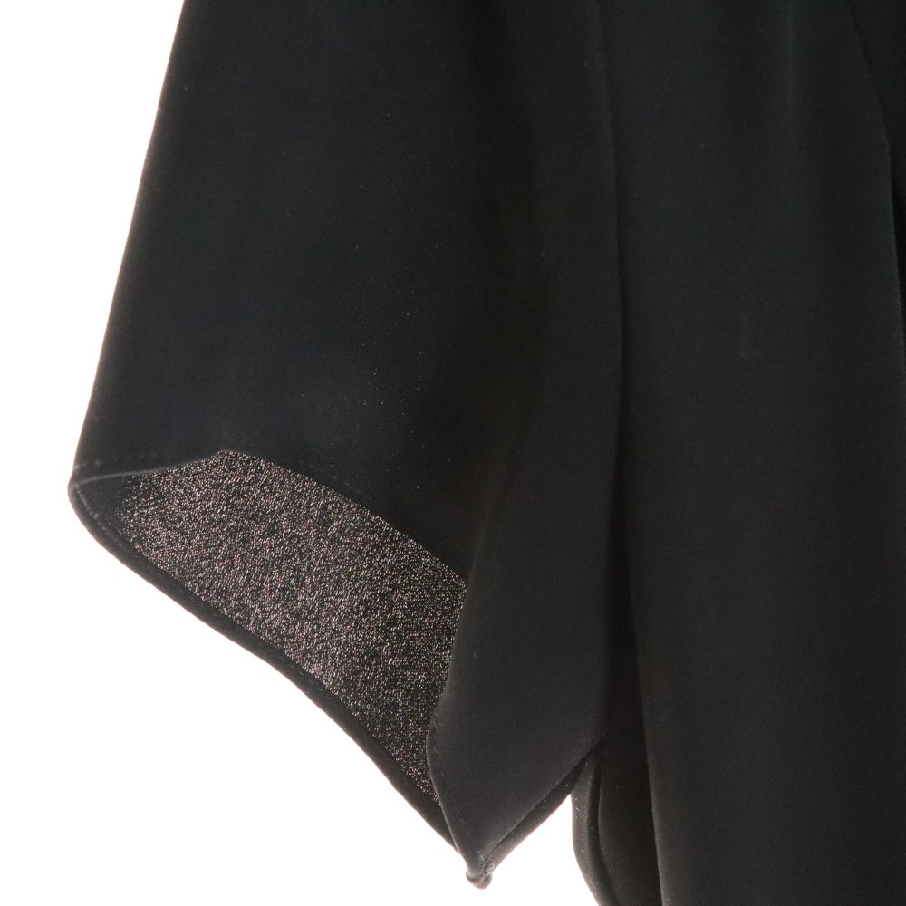 【美品】ローレンラルフローレン ロング丈 ワンピース ベルト ブラック S LAUREN RALPH LAUREN(ローレンラルフローレン) ポリエステル ベルト