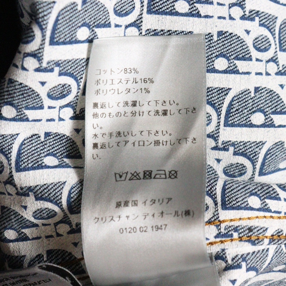 Dior HOMME(ディオールオム) 20SS トロッターロゴ オブリーク柄 デニムジャケット インディゴ 013D482B226X