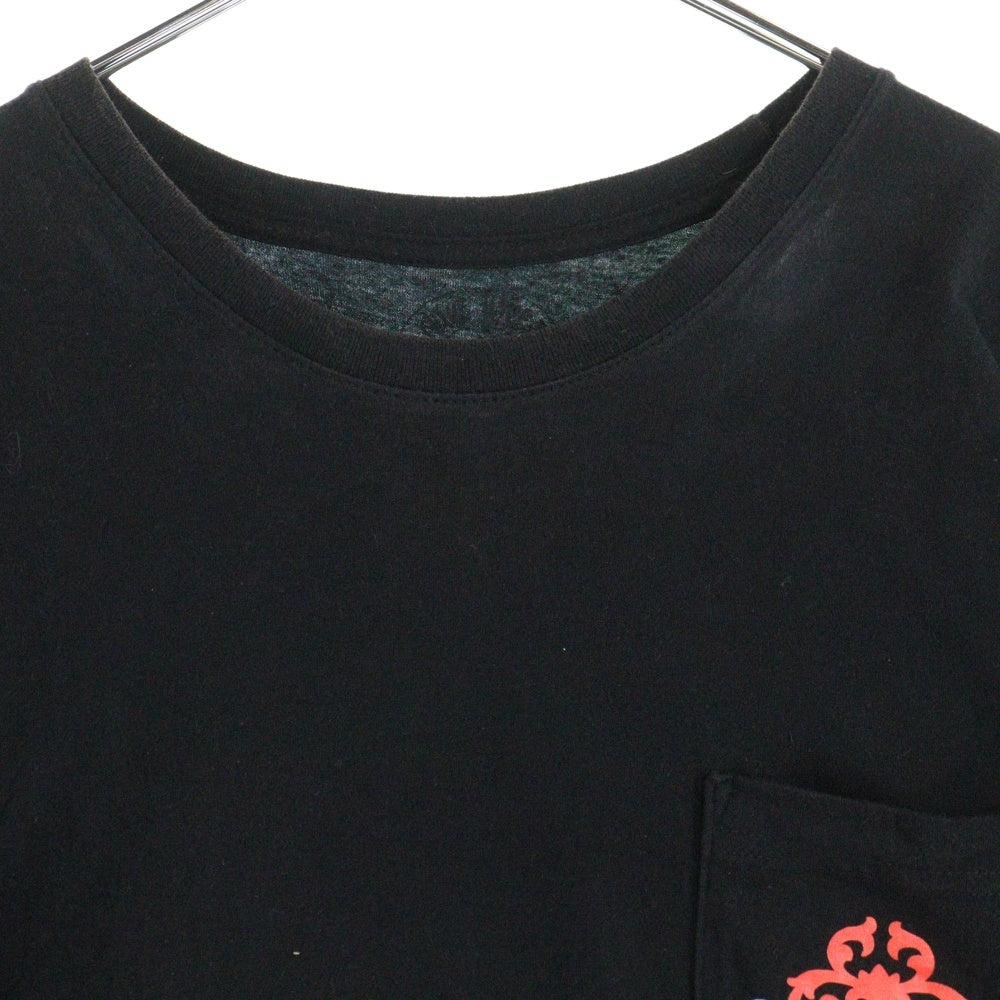 CHROME HEARTS(クロムハーツ) VINE DAGGER POCKET TEE ヴァインダガー 半袖ポケットTシャツ カットソー ブラック/レッド