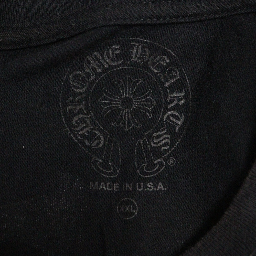 CHROME HEARTS(クロムハーツ) VINE DAGGER POCKET TEE ヴァインダガー 半袖ポケットTシャツ カットソー ブラック/レッド