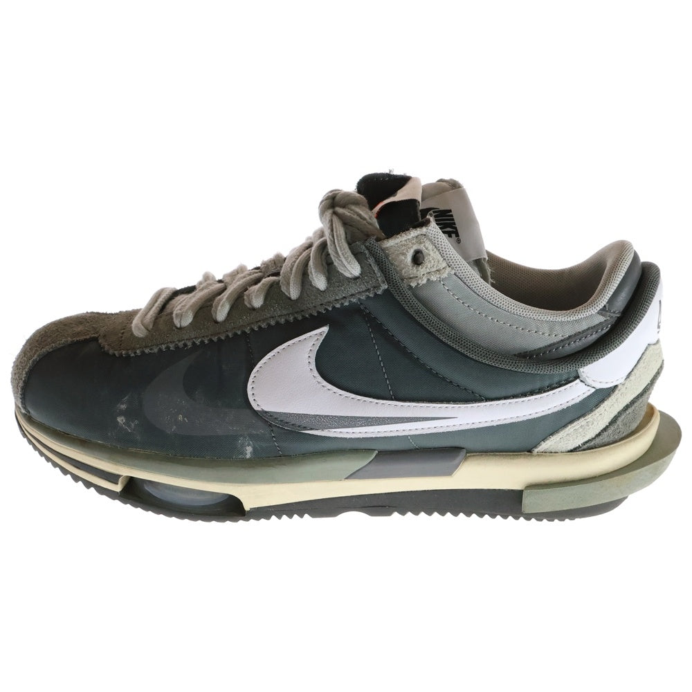 NIKE(ナイキ) ×SACAI ZOOM CORTEZ IRON GREY サカイ ズーム コルテッツ アイロン ローカットスニーカー グレー US11/29cm DQ0581-001