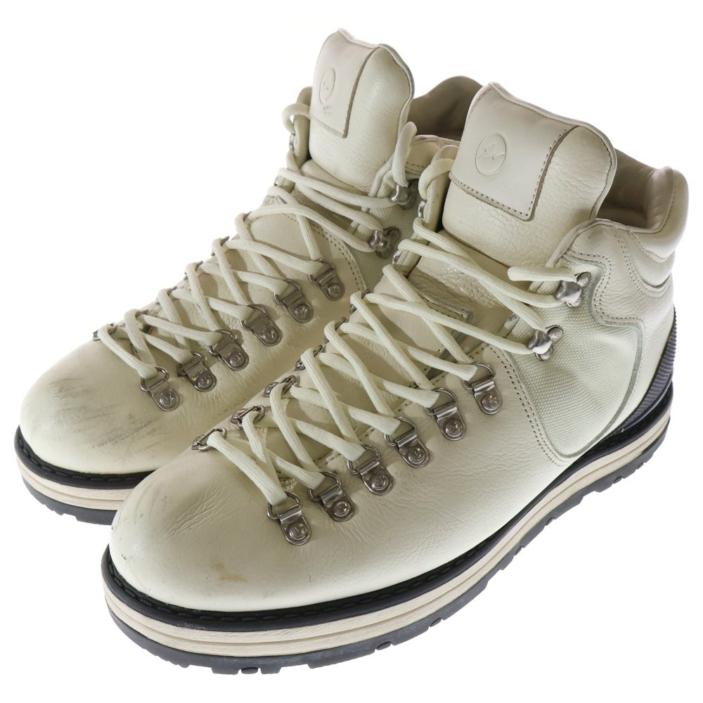 VISVIM(ヴィスヴィム) ×FRAGMENT フラグメント レザー切り替え トレッキングシューズ ハイカットスニーカー ホワイト WFR001 V03