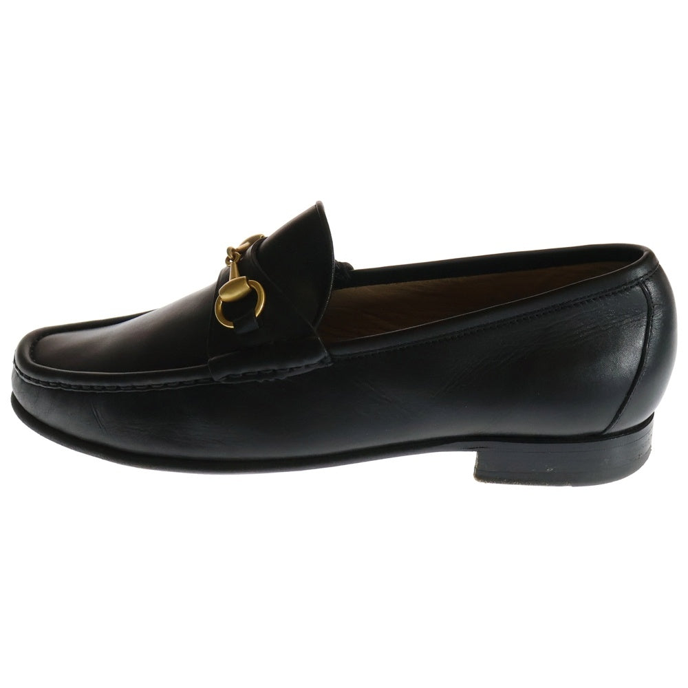 GUCCI(グッチ) ホースビット レザーローファー スリッポン ブラック