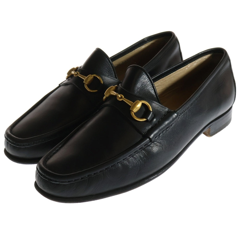 GUCCI(グッチ) ホースビット レザーローファー スリッポン ブラック