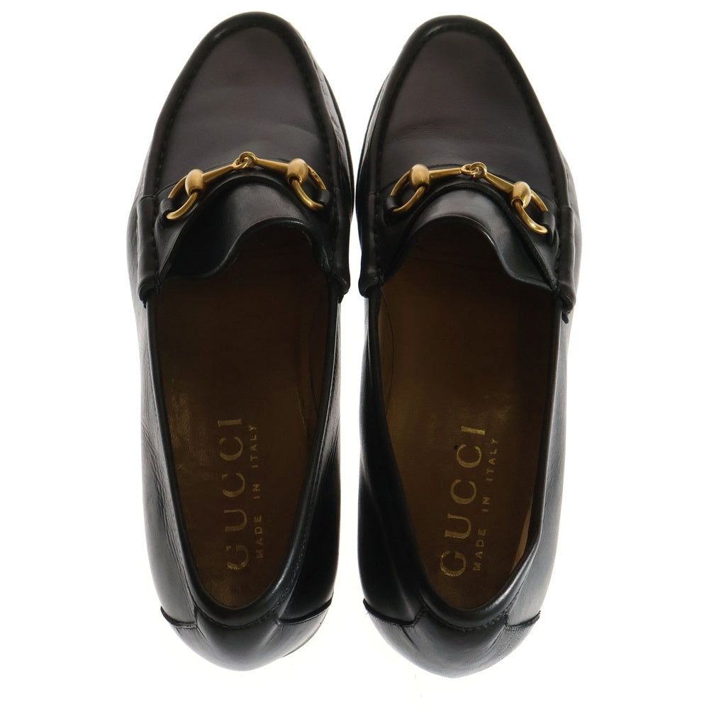 GUCCI(グッチ) ホースビット レザーローファー スリッポン ブラック