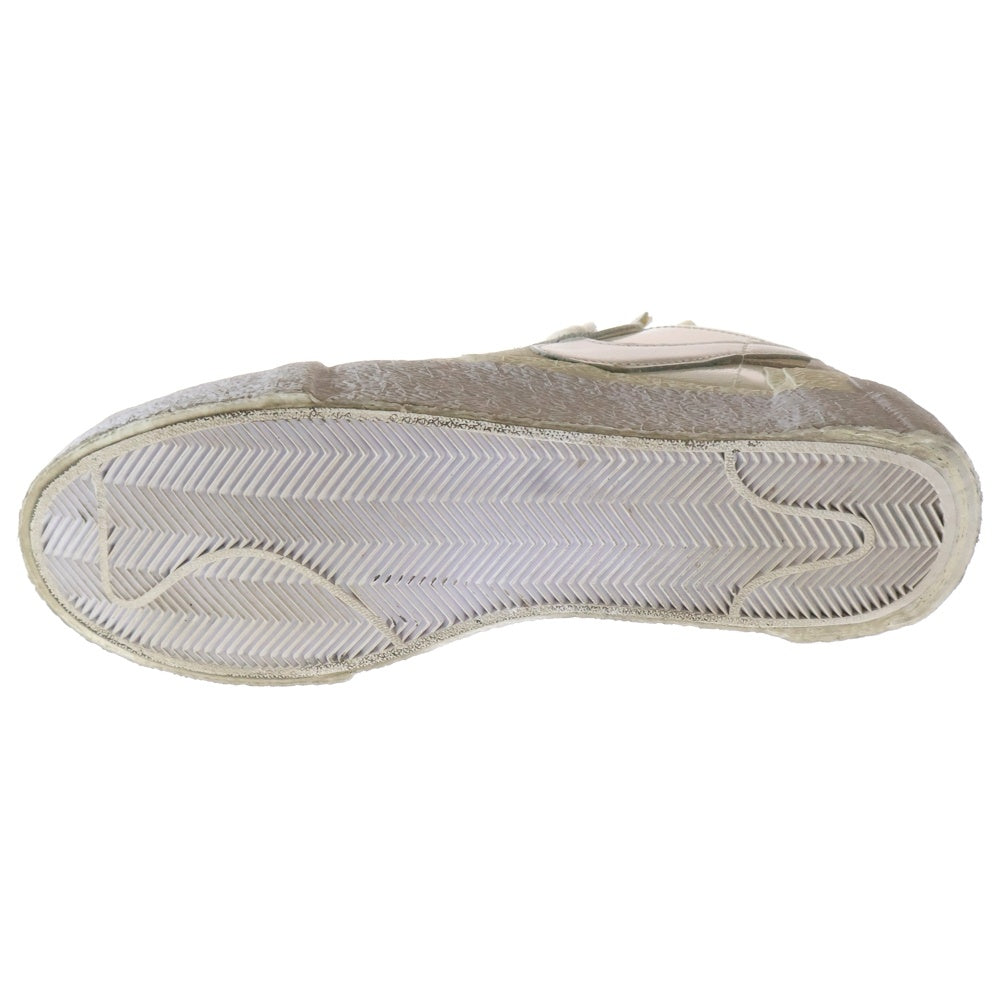 NIKE(ナイキ) ×SACAI BLAZER LOW WHITE PATENT LEATHER サカイ ブレイザー パテント レザーローカットスニーカー ホワイト US11/29cm DM6443-100