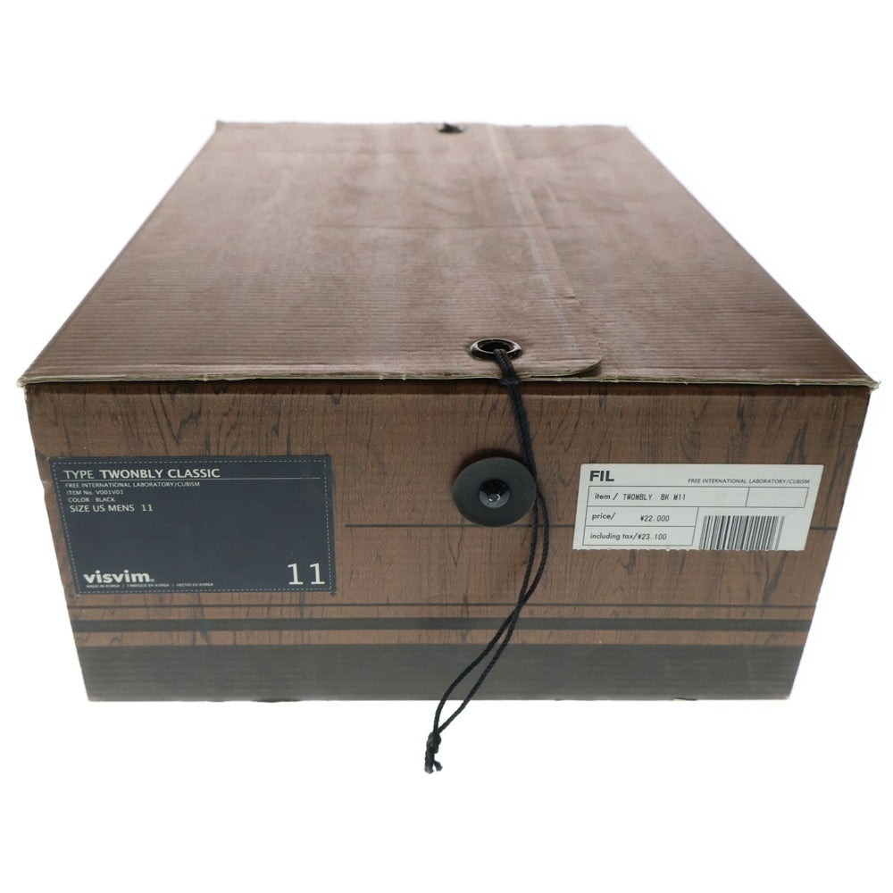 VISVIM(ヴィスヴィム) TWONBLY CLASSIC トゥオンブリー クラシック スウェードレザーローカットスニーカー スリッポン ブラック V001V01