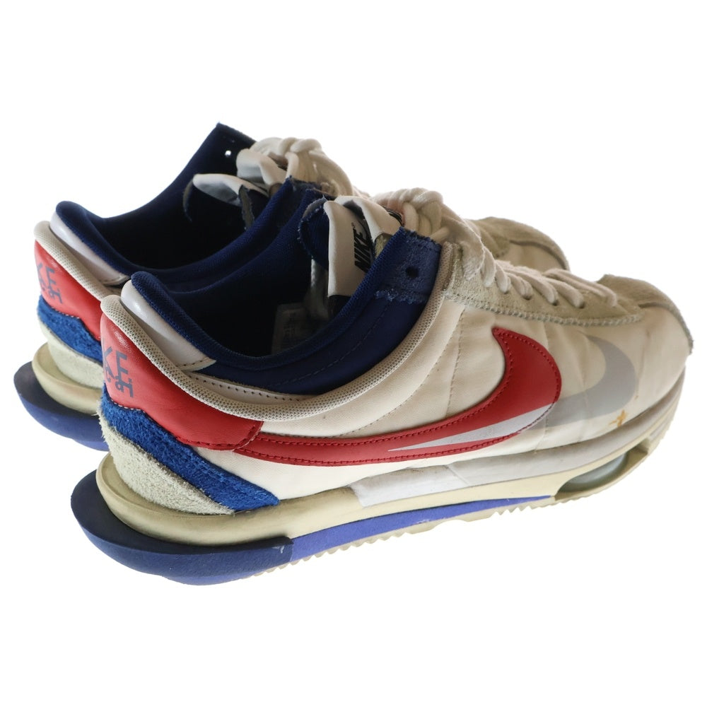 NIKE(ナイキ) ×SACAI ZOOM CORTEZ WHITE AND UNIVERSITY RED サカイ コルテッツ ホワイト アンド ユニバーシティー レッド ローカットスニーカー US11/29cm DQ0581-100