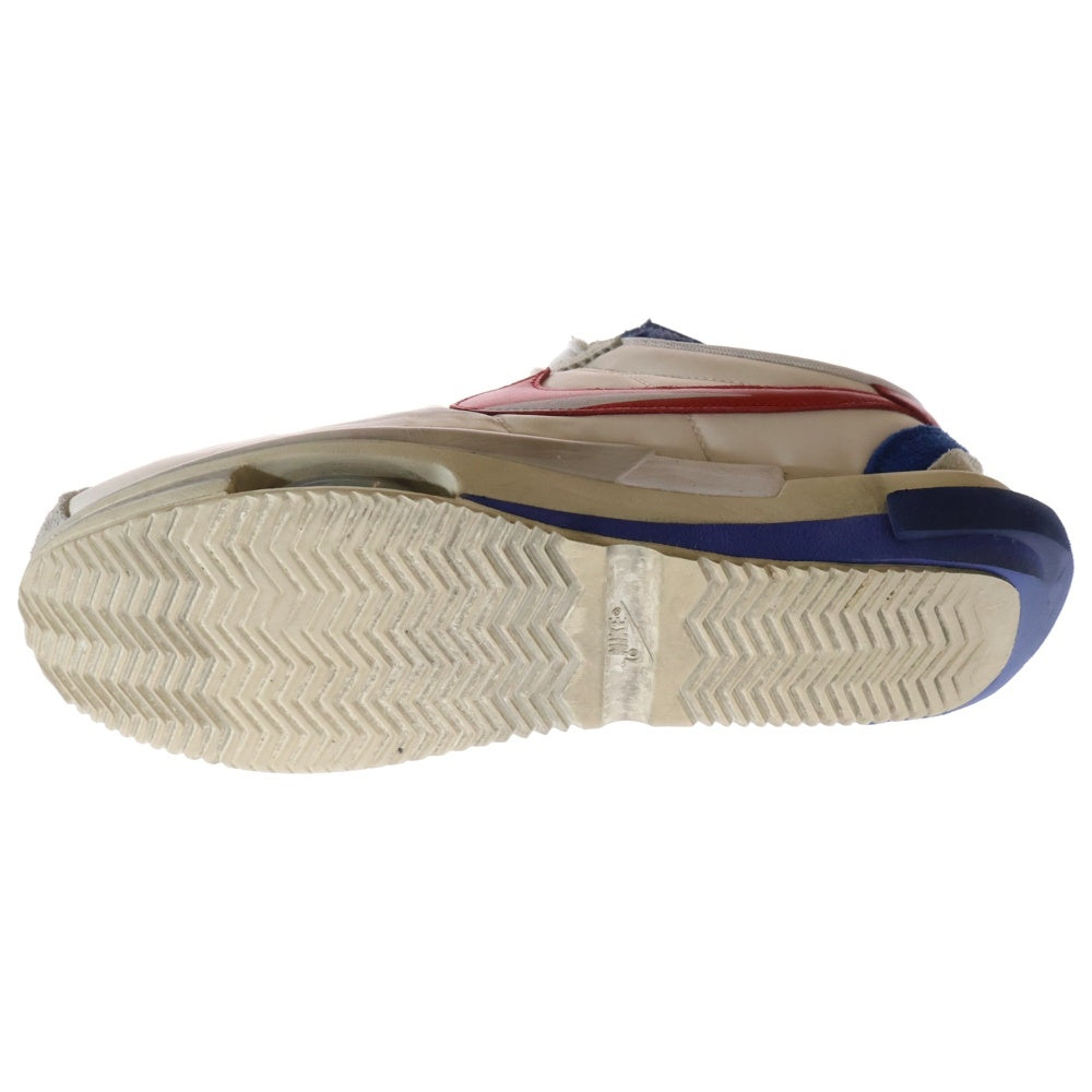 NIKE(ナイキ) ×SACAI ZOOM CORTEZ WHITE AND UNIVERSITY RED サカイ コルテッツ ホワイト アンド ユニバーシティー レッド ローカットスニーカー US11/29cm DQ0581-100