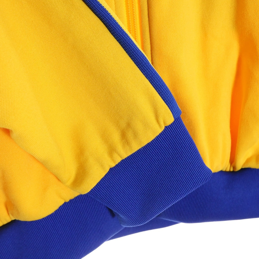 adidas(アディダス) 70S復刻 TRACK TOP JKT フロッキーロゴ トラックジャケット イエロー/ブルー GE0852