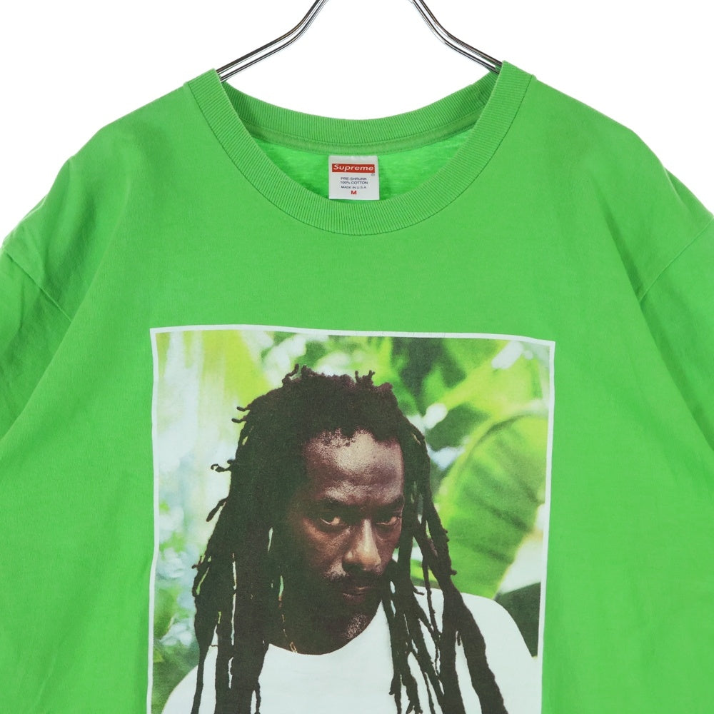 SUPREME(シュプリーム) 19SS Buju Banton Tee ブジュバントン フォトプリント クルーネック カットソー 半袖Tシャツ グリーン