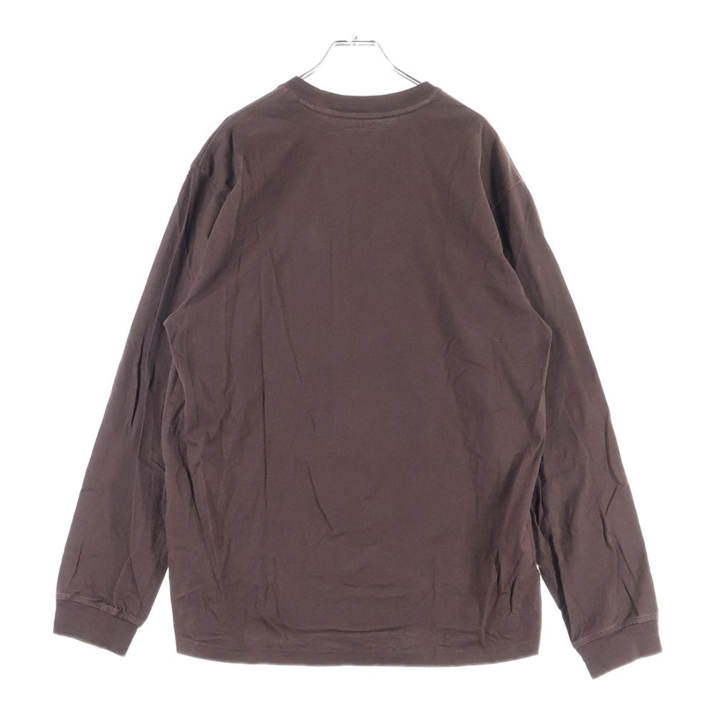 SUPREME(シュプリーム) 22SS Small Box Logo L/S Tee スモール ボックス ロゴ クルーネック カットソー 長袖Tシャツ ブラウン