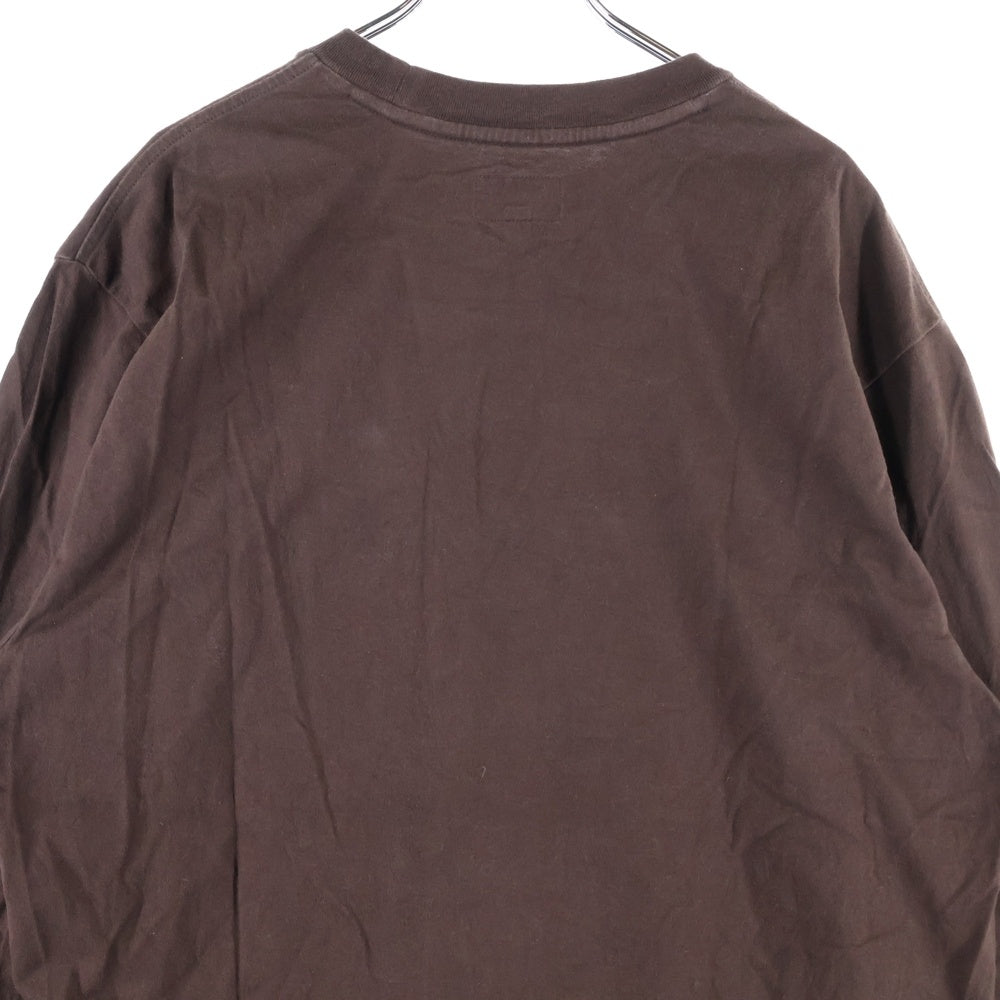 SUPREME(シュプリーム) 22SS Small Box Logo L/S Tee スモール ボックス ロゴ クルーネック カットソー 長袖Tシャツ ブラウン