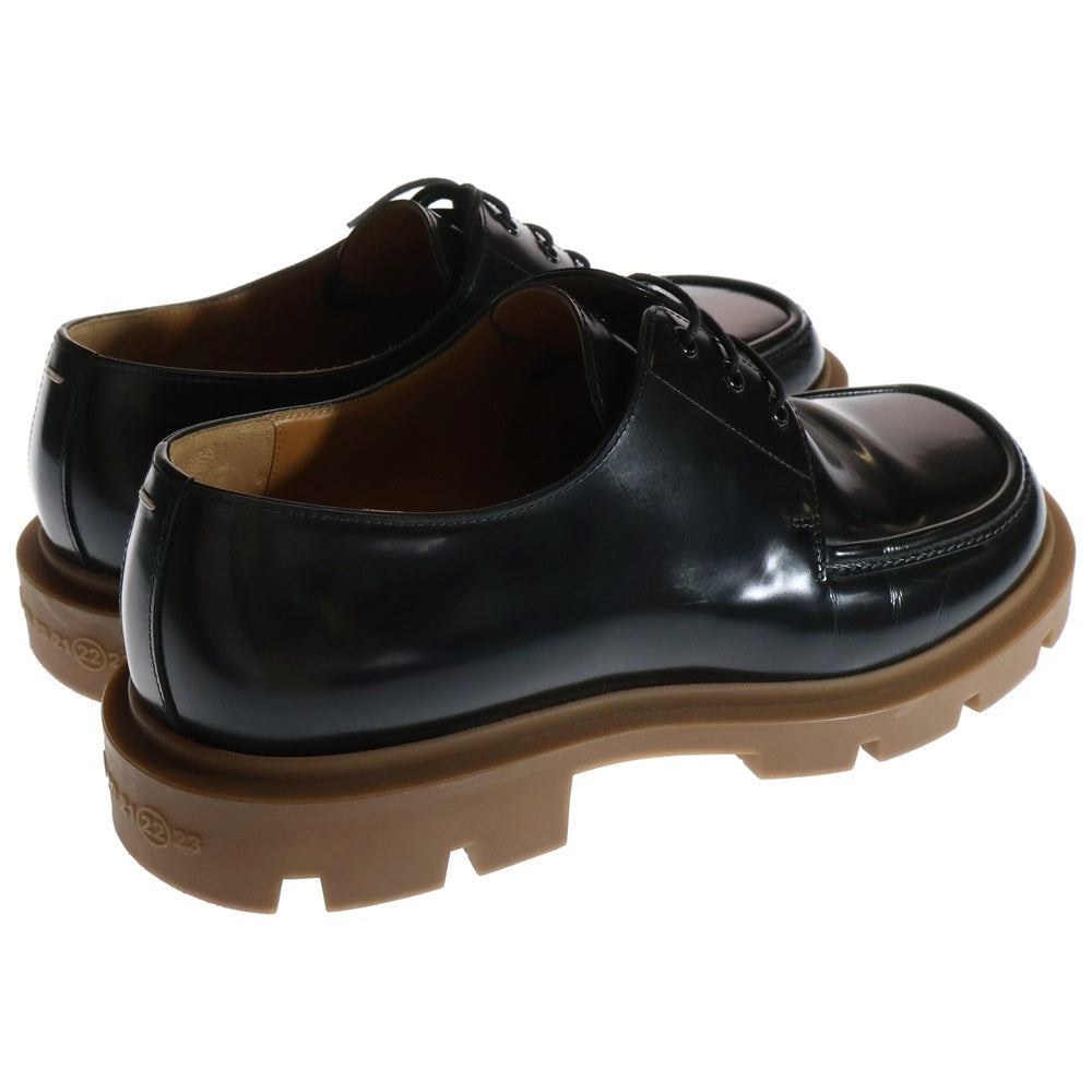 Maison Margiela 22(メゾンマルジェラ) レザー ラウンドトゥ ダービー ドレス シューズ ローファー ブラック/ブラウン S58WQ0133