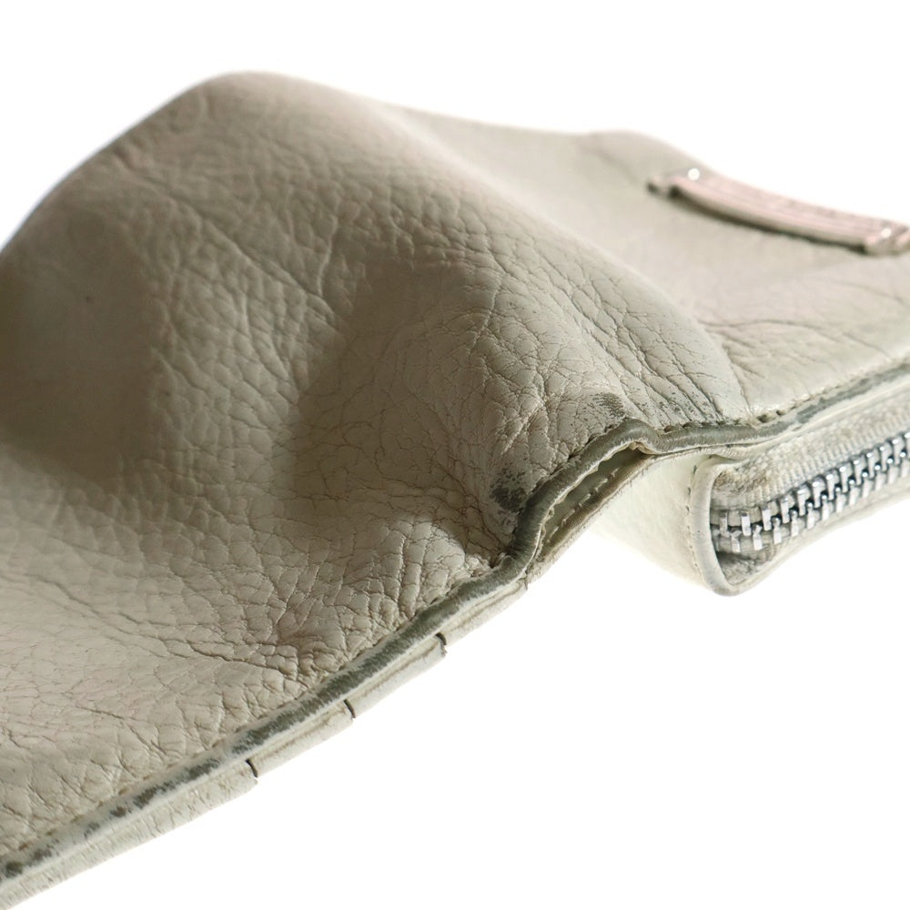 CHROME HEARTS(クロムハーツ) SQ ZIP BILL スクエアジップビル レザーウォレット 財布 ホワイト