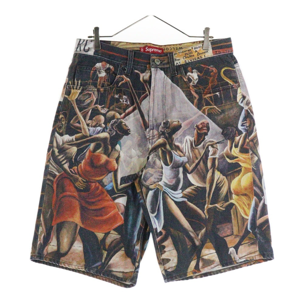 SUPREME(シュプリーム) 25SS ×Ernie Barnes Baggy Denim Short アーニーバーンズ バギー デニムショーツ ハーフパンツ 総柄 マルチカラー