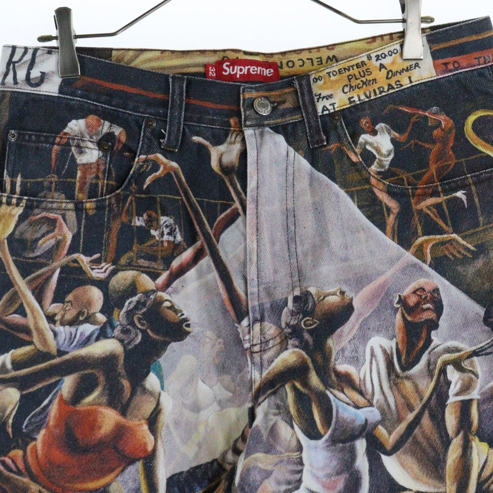 SUPREME(シュプリーム) 25SS ×Ernie Barnes Baggy Denim Short アーニーバーンズ バギー デニムショーツ ハーフパンツ 総柄 マルチカラー