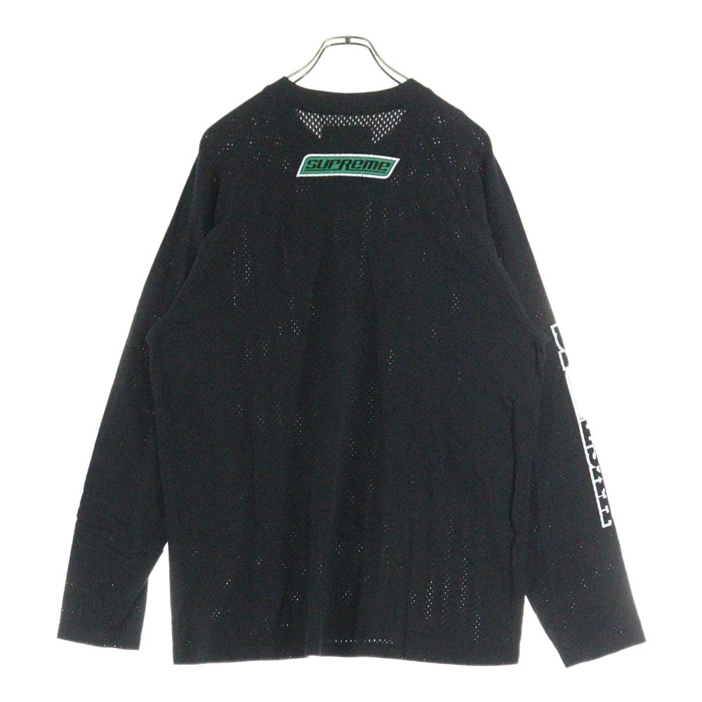 SUPREME(シュプリーム) 24AW ×HYSTERIC GLAMOUR Mesh L/S Top ヒステリックグラマー メッシュトップ 長袖カットソー ブラック