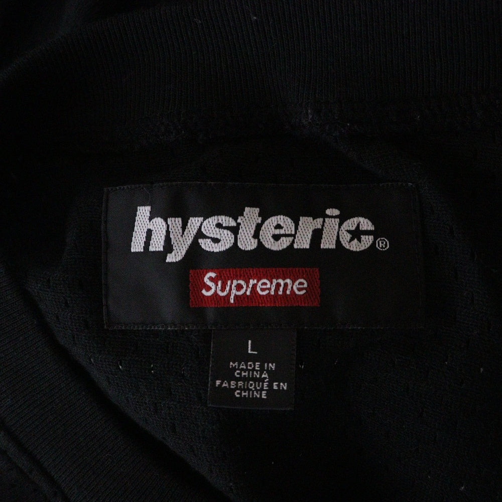 SUPREME(シュプリーム) 24AW ×HYSTERIC GLAMOUR Mesh L/S Top ヒステリックグラマー メッシュトップ 長袖カットソー ブラック
