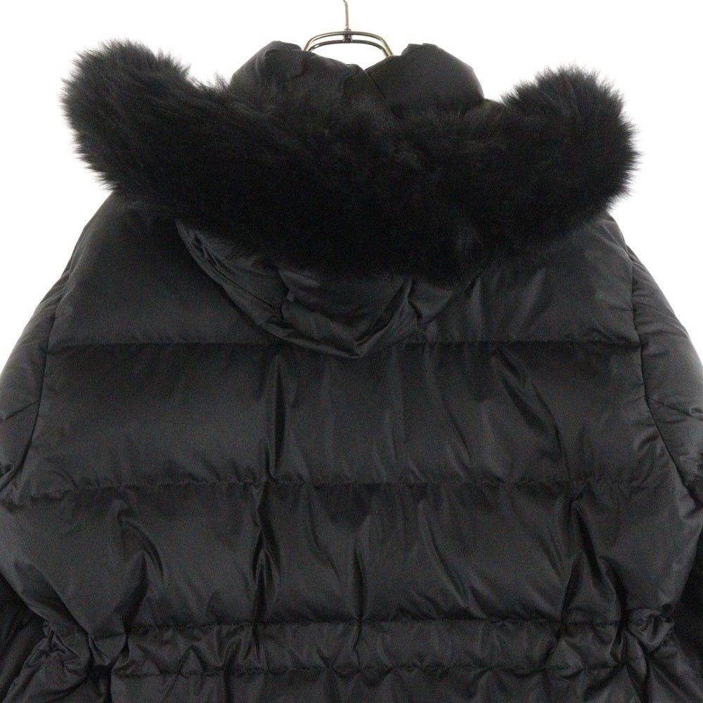 COACH(コーチ) ファー フーディー ダウン コート ブラック CL444 レディース