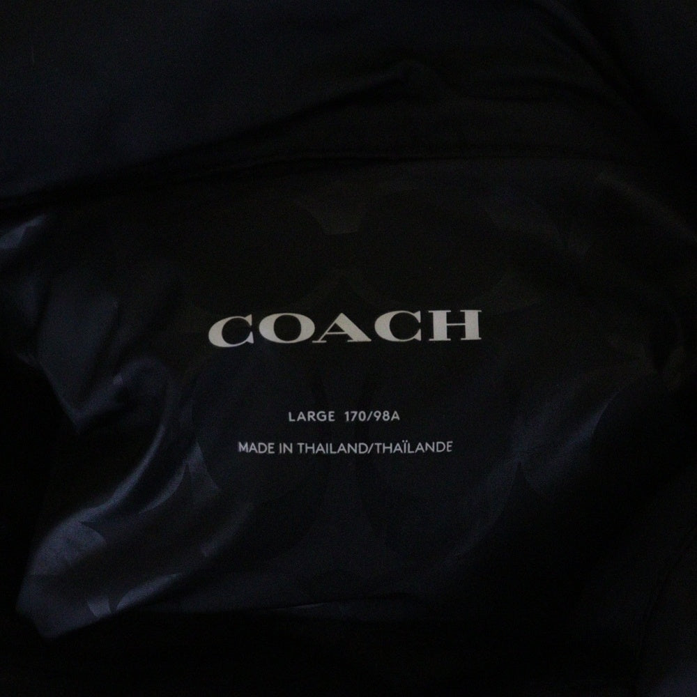 COACH(コーチ) ファー フーディー ダウン コート ブラック CL444 レディース