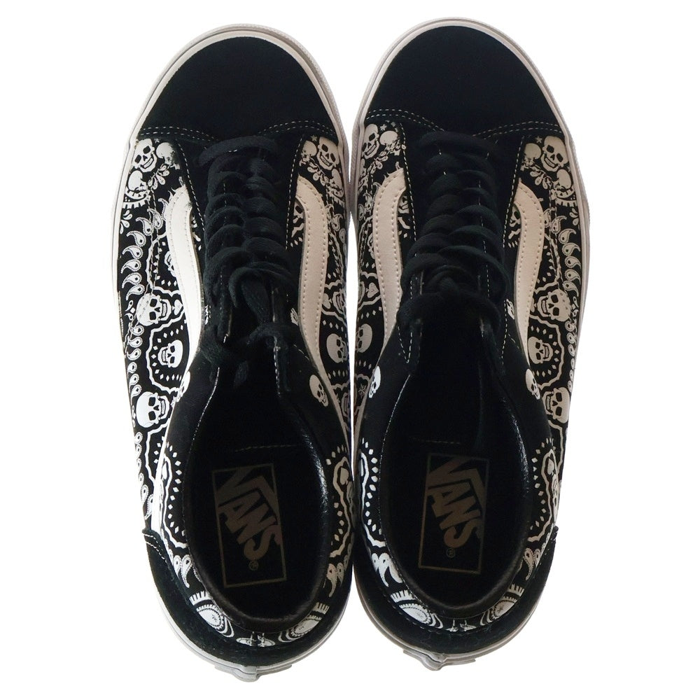 VANS(ヴァンズ) OLD SKOOL STYLE 36 BANDANA オールドスクール スタイル36 バンダナ ローカットスニーカー ブラック/ホワイト US9/27cm VN0A54F6D9S