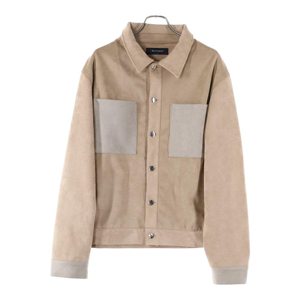 MLVINCE(メルヴィンス) EASY TRUCKER JACKET スウェード イージートラッカージャケット ベージュ