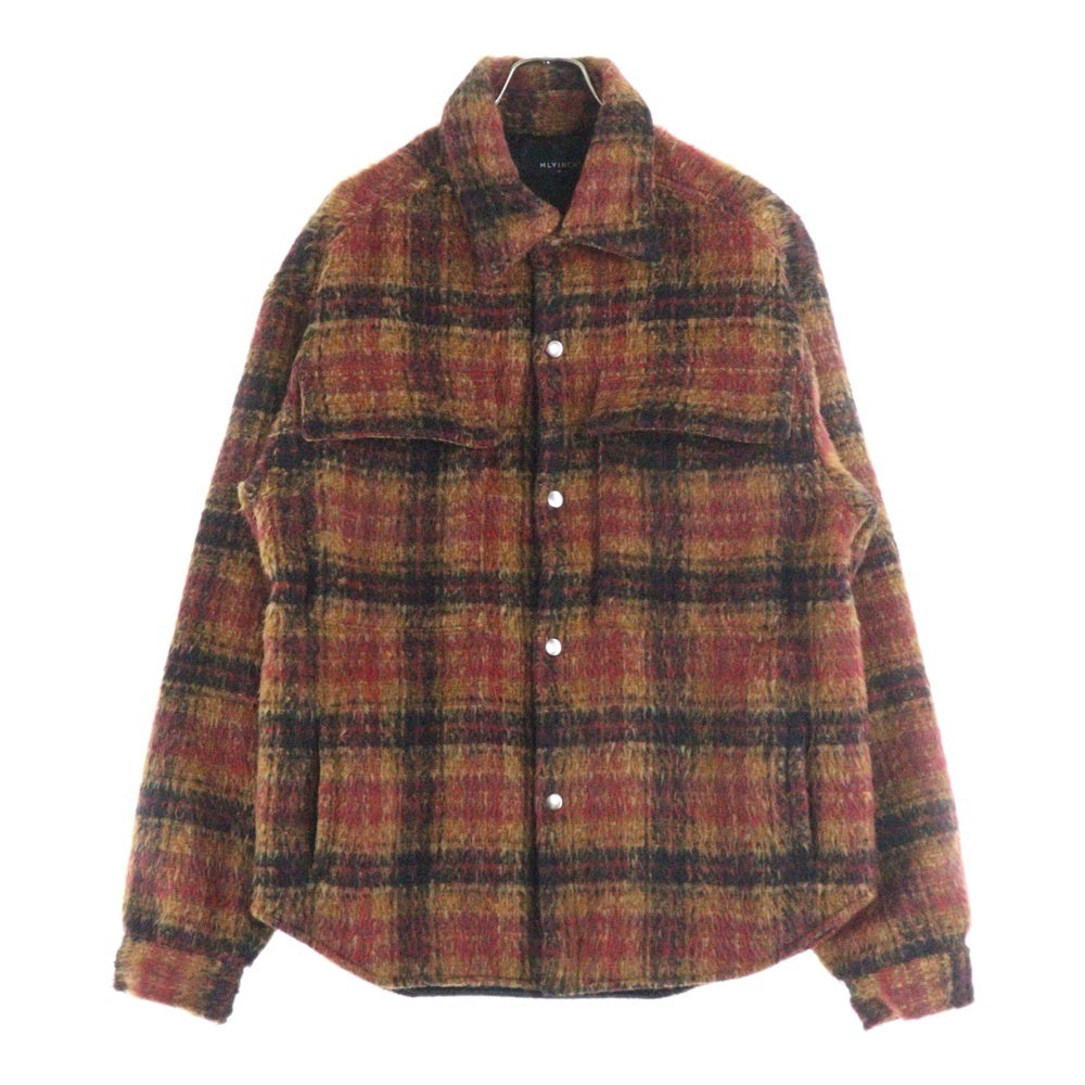 MLVINCE(メルヴィンス) MLVINCE(メルヴェンス) 23AW OVERSIZED CHECK JACKET オーバーサイズチェックジャケット レッド/オレンジ