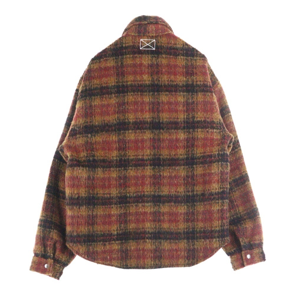 MLVINCE(メルヴィンス) MLVINCE(メルヴェンス) 23AW OVERSIZED CHECK JACKET オーバーサイズチェックジャケット レッド/オレンジ