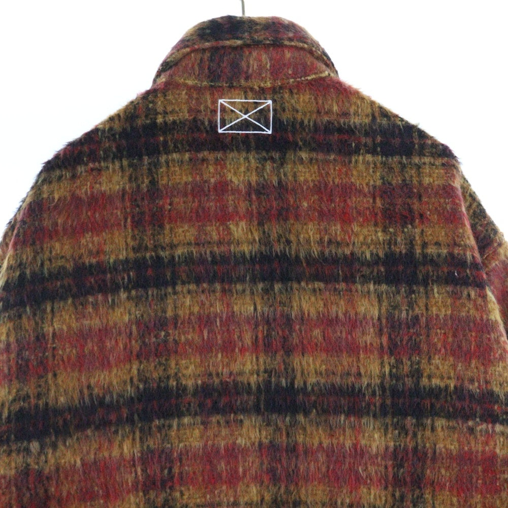 MLVINCE(メルヴィンス) MLVINCE(メルヴェンス) 23AW OVERSIZED CHECK JACKET オーバーサイズチェックジャケット レッド/オレンジ