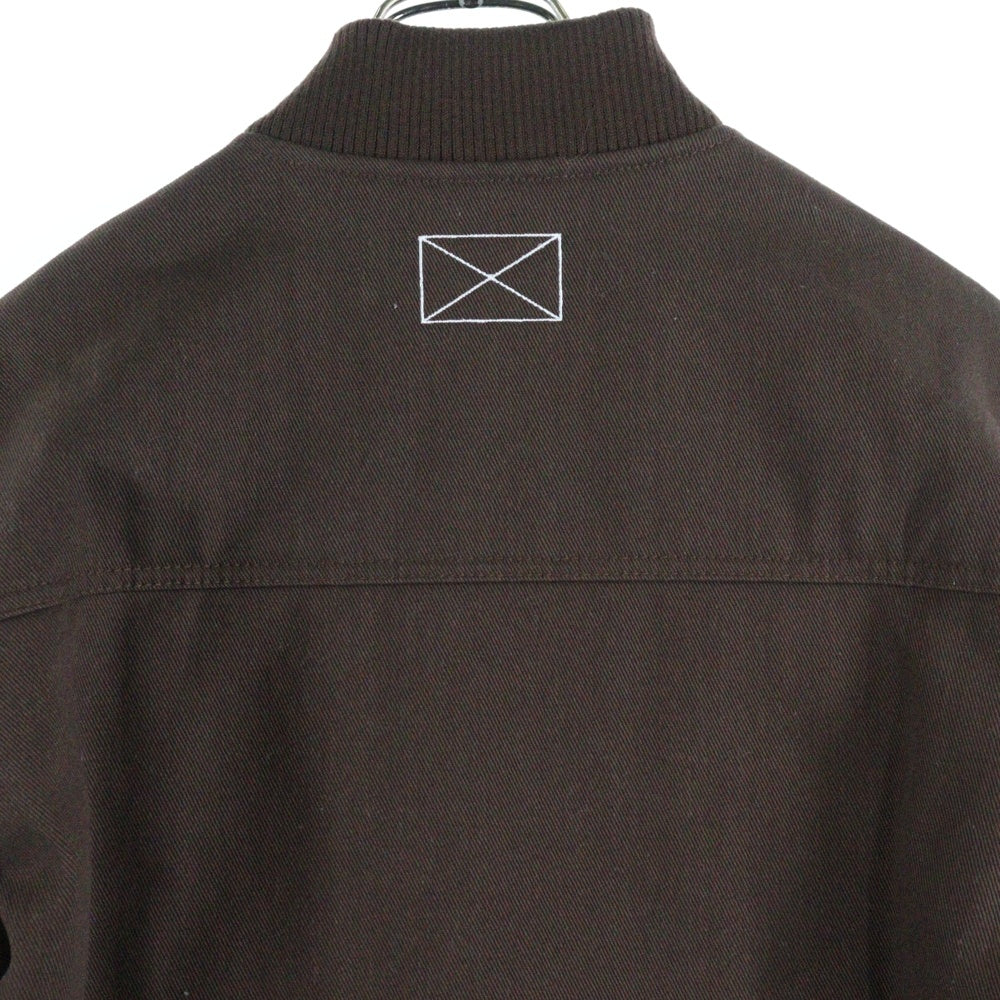 MLVINCE(メルヴィンス) MLVINCE(メルヴェンス) BERINGER LEATHER SLEEVE JACKET ベリンガー アームレザー切替ジャケット ブルゾン ブラウン