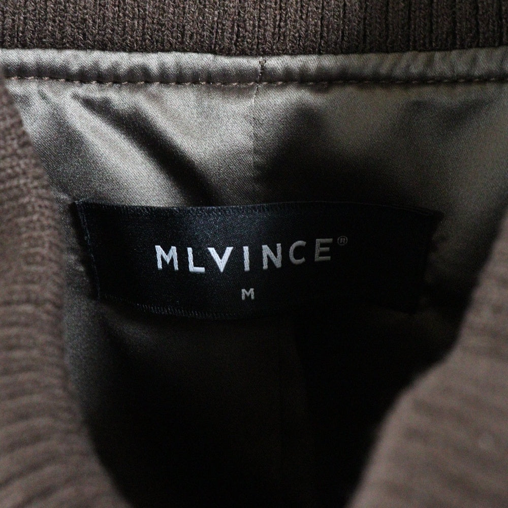 MLVINCE(メルヴィンス) MLVINCE(メルヴェンス) BERINGER LEATHER SLEEVE JACKET ベリンガー アームレザー切替ジャケット ブルゾン ブラウン