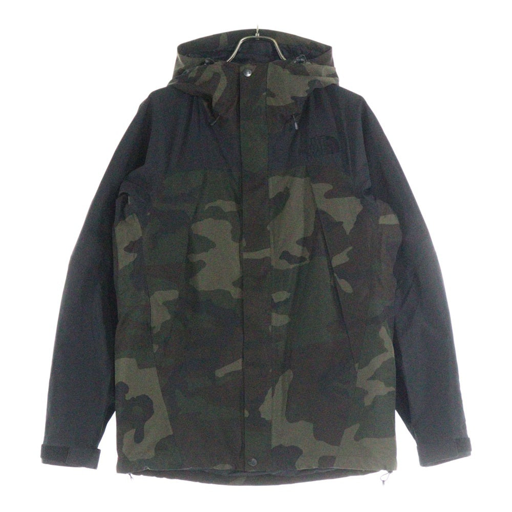 THE NORTH FACE(ザノースフェイス) NOVELTY MOUNTAIN JACKET ノヴェルティ マウンテンジャケット 迷彩柄 ジップアップフーデッドジャケット カーキ/ブラック NP61420