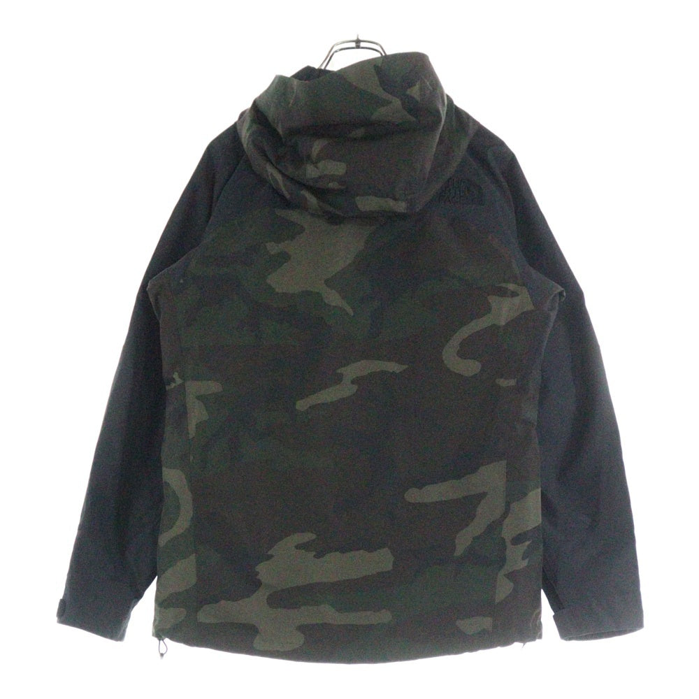 THE NORTH FACE(ザノースフェイス) NOVELTY MOUNTAIN JACKET ノヴェルティ マウンテンジャケット 迷彩柄 ジップアップフーデッドジャケット カーキ/ブラック NP61420