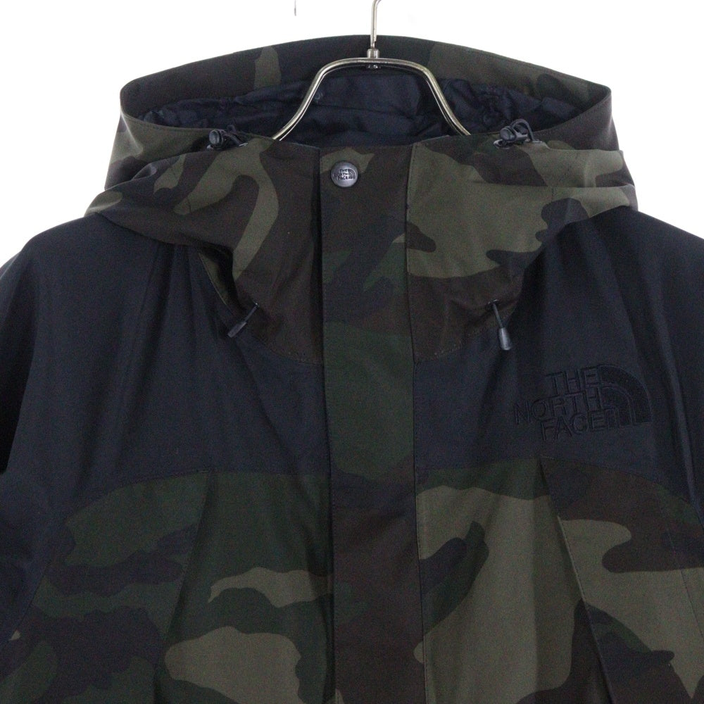 THE NORTH FACE(ザノースフェイス) NOVELTY MOUNTAIN JACKET ノヴェルティ マウンテンジャケット 迷彩柄 ジップアップフーデッドジャケット カーキ/ブラック NP61420