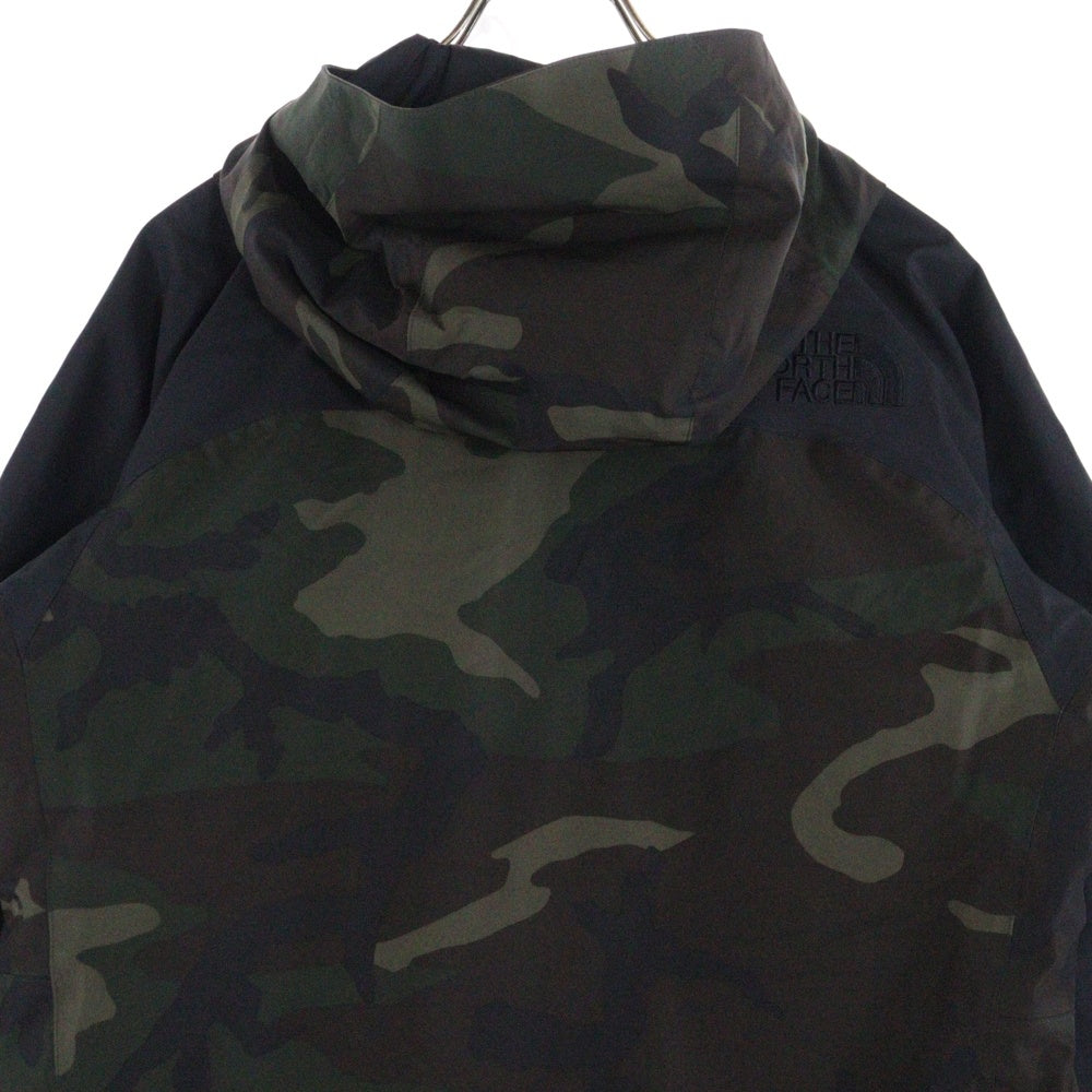THE NORTH FACE(ザノースフェイス) NOVELTY MOUNTAIN JACKET ノヴェルティ マウンテンジャケット 迷彩柄 ジップアップフーデッドジャケット カーキ/ブラック NP61420