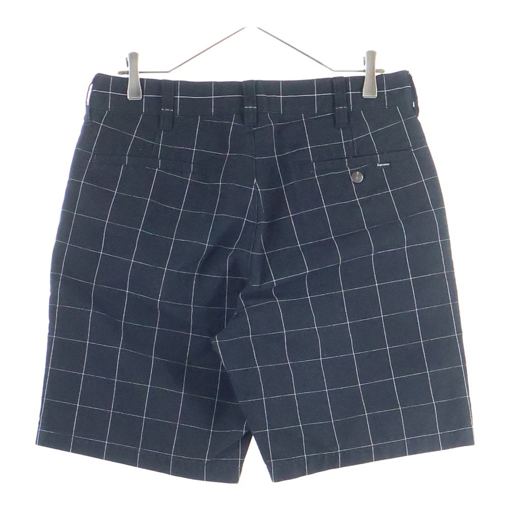 SUPREME(シュプリーム) 14SS Work Short チェック柄 ワークショーツ ハーフパンツ ブラック