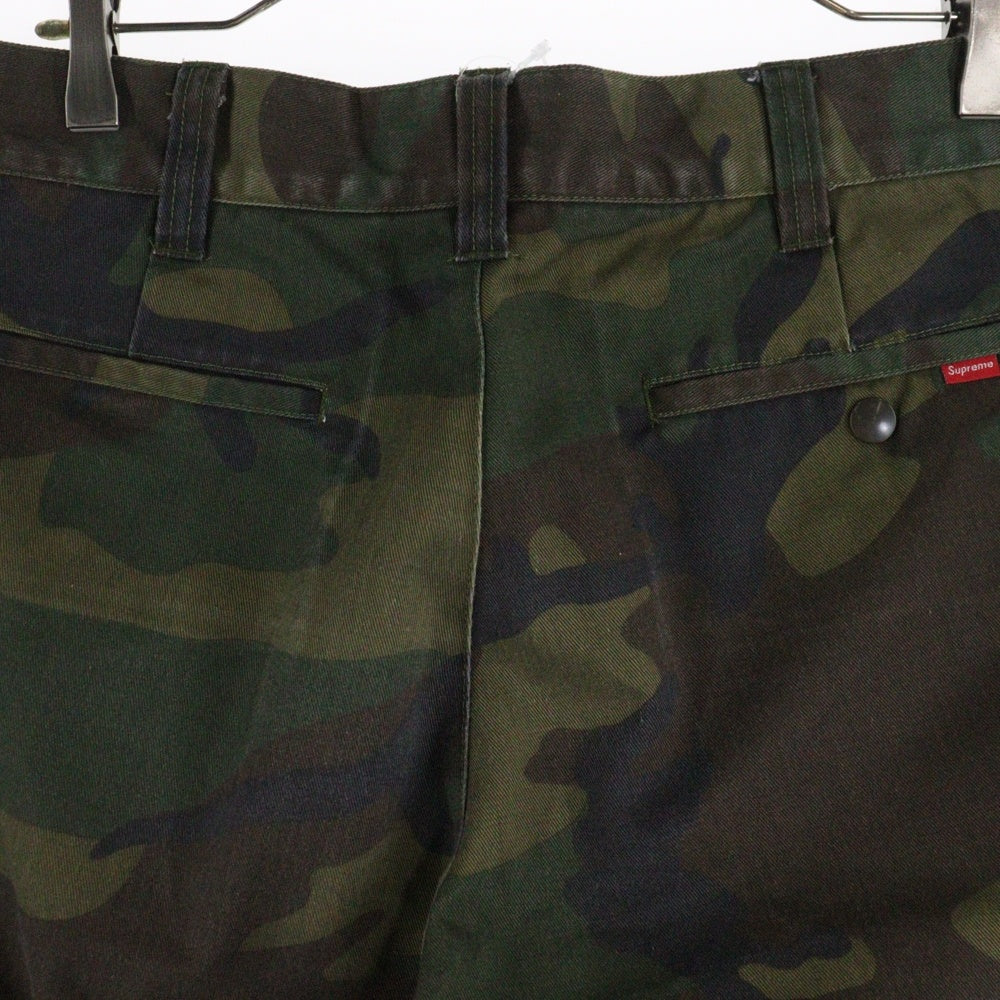 SUPREME(シュプリーム) 14SS Work Short Woodland Camo ウッドランドカモ ワークショーツ ハーフパンツ カーキ
