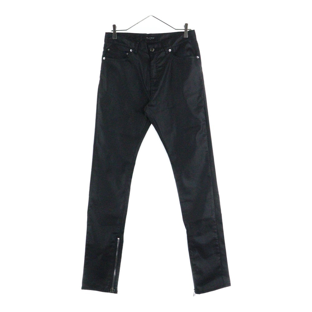 MLVINCE(メルヴィンス) 23AW TYPE3 SLIM PANTS タイプ3 スリムフィット 裾ジップ ロングパンツ ブラック MV23AW11-3SP30BK