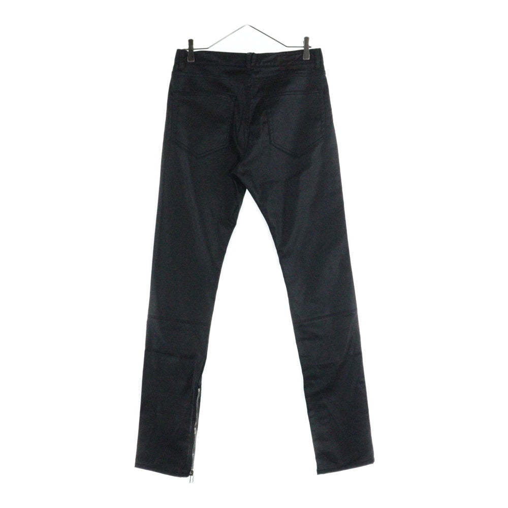 MLVINCE(メルヴィンス) 23AW TYPE3 SLIM PANTS タイプ3 スリムフィット 裾ジップ ロングパンツ ブラック MV23AW11-3SP30BK