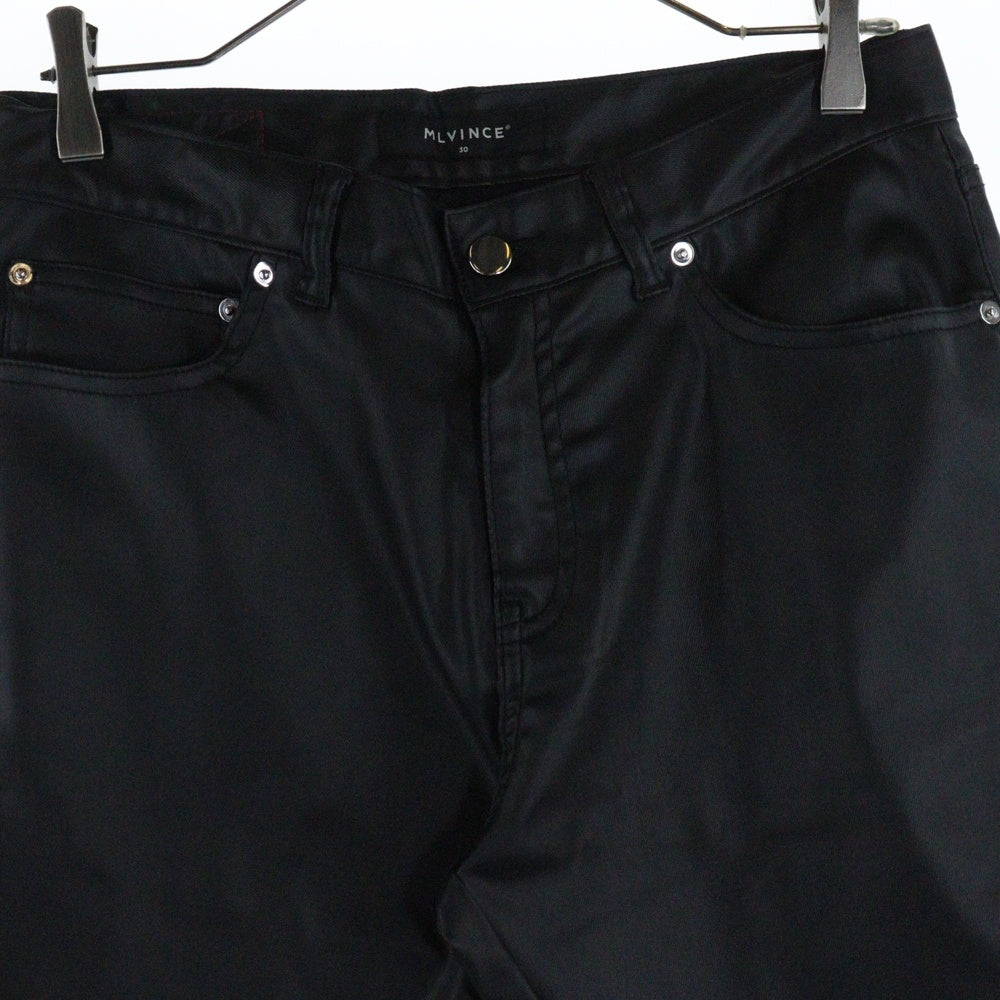 MLVINCE(メルヴィンス) 23AW TYPE3 SLIM PANTS タイプ3 スリムフィット 裾ジップ ロングパンツ ブラック MV23AW11-3SP30BK