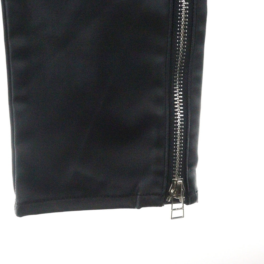 MLVINCE(メルヴィンス) 23AW TYPE3 SLIM PANTS タイプ3 スリムフィット 裾ジップ ロングパンツ ブラック MV23AW11-3SP30BK
