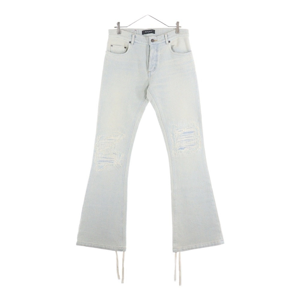 MLVINCE(メルヴィンス) MLVINCE(メルヴェンス)24AW SASHIKO FLARE JEANS 刺し子 フレア デニムパンツ インディゴ MV24AW11-AFJ33IN