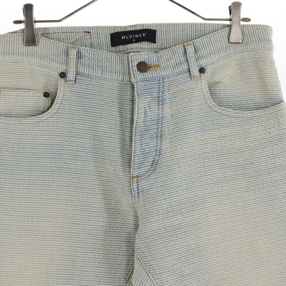 MLVINCE(メルヴィンス) MLVINCE(メルヴェンス)24AW SASHIKO FLARE JEANS 刺し子 フレア デニムパンツ インディゴ MV24AW11-AFJ33IN