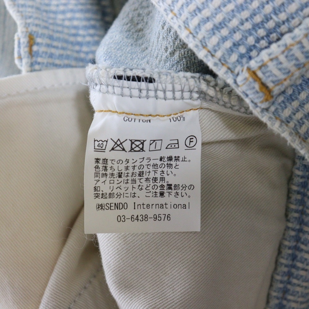 MLVINCE(メルヴィンス) MLVINCE(メルヴェンス)24AW SASHIKO FLARE JEANS 刺し子 フレア デニムパンツ インディゴ MV24AW11-AFJ33IN