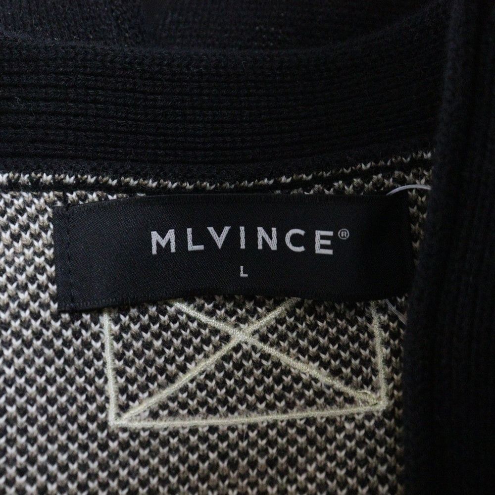 NO BRAND(ノーブランド) MLVINCE(メルヴェンス)PAISLEY DISTRESSED CARDIGAN ペイズリー ダメージ加工 アクリル混カーディガン ブラック