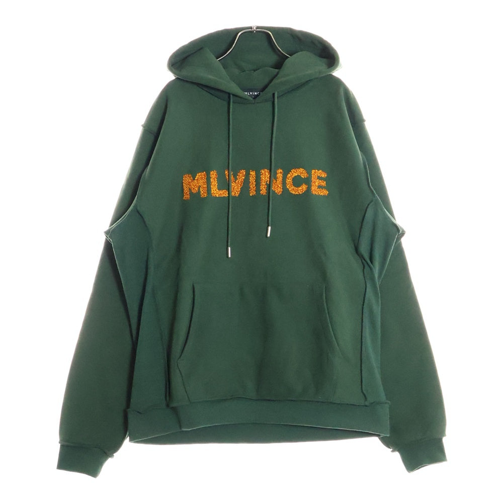 MLVINCE(メルヴィンス) 21AW HEAVY WEIGHT EMBROIDERY LOGO HOODIE ヘビーウェイト フロントロゴ インサイドアウト プルオーバーパーカー MV21AW02-PKC075GR