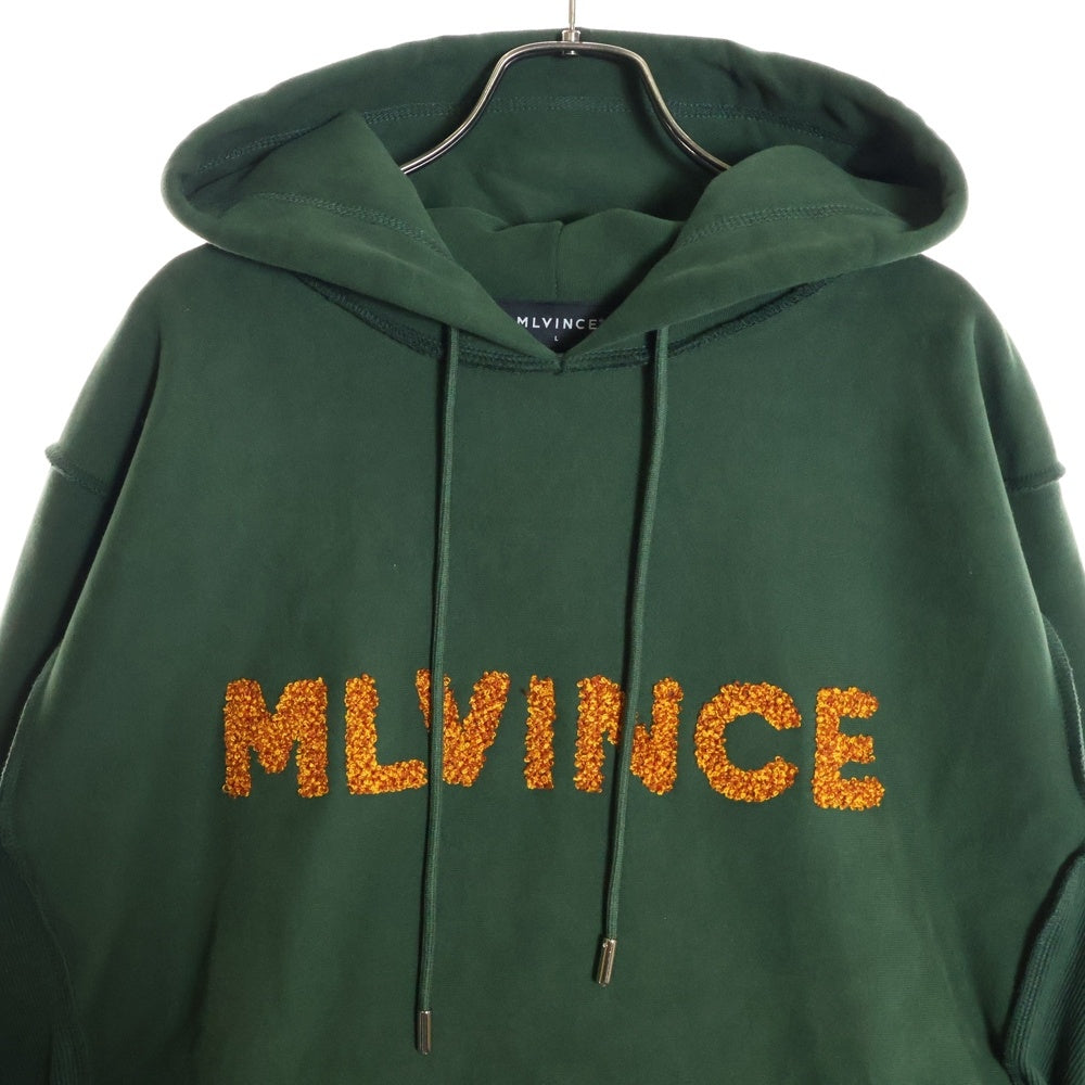 MLVINCE(メルヴィンス) 21AW HEAVY WEIGHT EMBROIDERY LOGO HOODIE ヘビーウェイト フロントロゴ インサイドアウト プルオーバーパーカー MV21AW02-PKC075GR